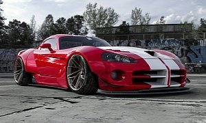 Dodge Viper "Wide Boy" Looks Larger Than Life