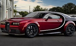 Dodge x Bugatti SRT Chiron Hellcat Virtually Challenges Our Understanding of V8 Muscle
