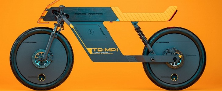 Moppe Apparatus TD-MP1 is a modern take on the Honda SS50, meant to make mopeds cool again