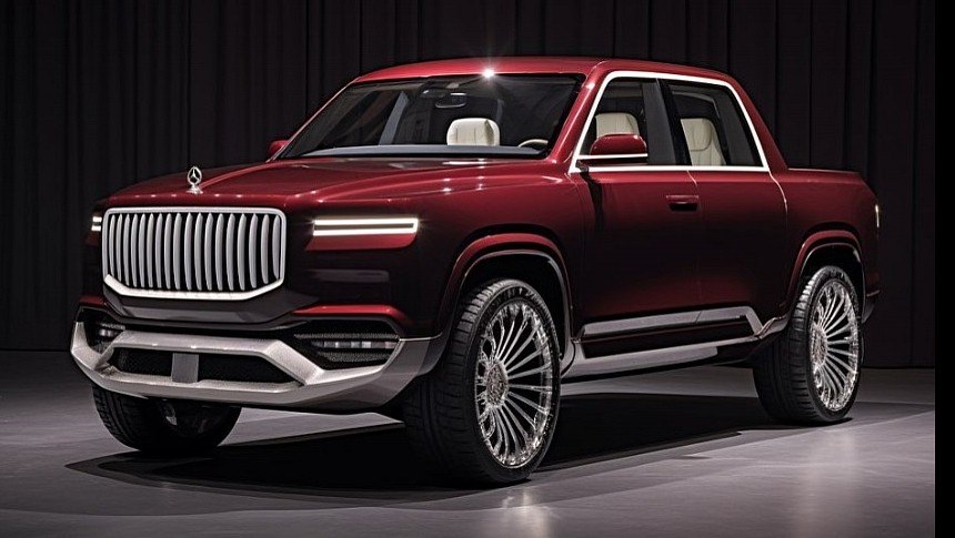 Mercedes-Maybach Pickup Truck and other renderings by automotive.ai