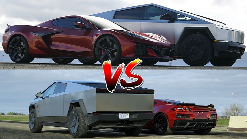 Chevrolet Corvette Z06 vs. Tesla Cyberbeast
