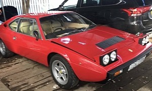 Dominic Cooper’s Stolen 1978 Ferrari Dino 308 GT4 Recovered at Junkyard