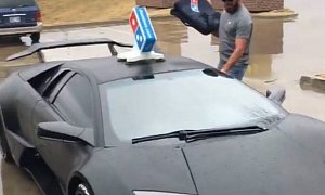 Domino's Pizza Delivery Lamborghini Shows Up on Instagram