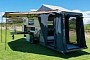 Domino Trailer by Offline Campers Opens Up to Double Living Space at Camp