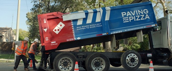 Domino's Pizza is offering to pave potholes in towns across the US