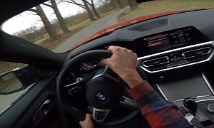 Don't Try This at Home: BMW M240i xDrive Proves Tail-Happy Skills on Narrow Road