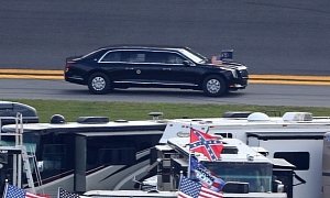 Donald Trump Brings The Beast to Daytona 500 for Historical Lap
