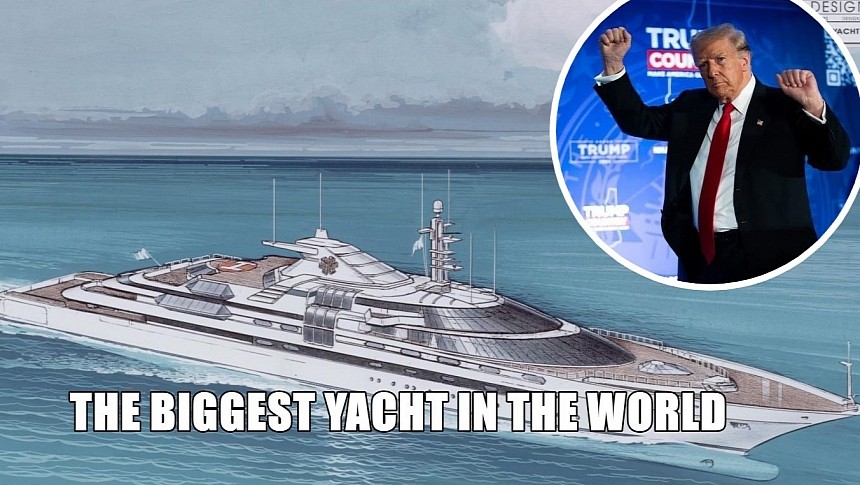 Donald Trump's Princess II was to become the world's biggest and most beautiful superyacht
