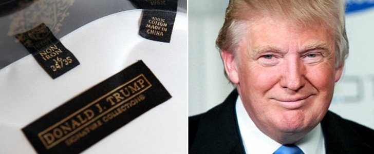 Donald Trump "Made in China" clothes