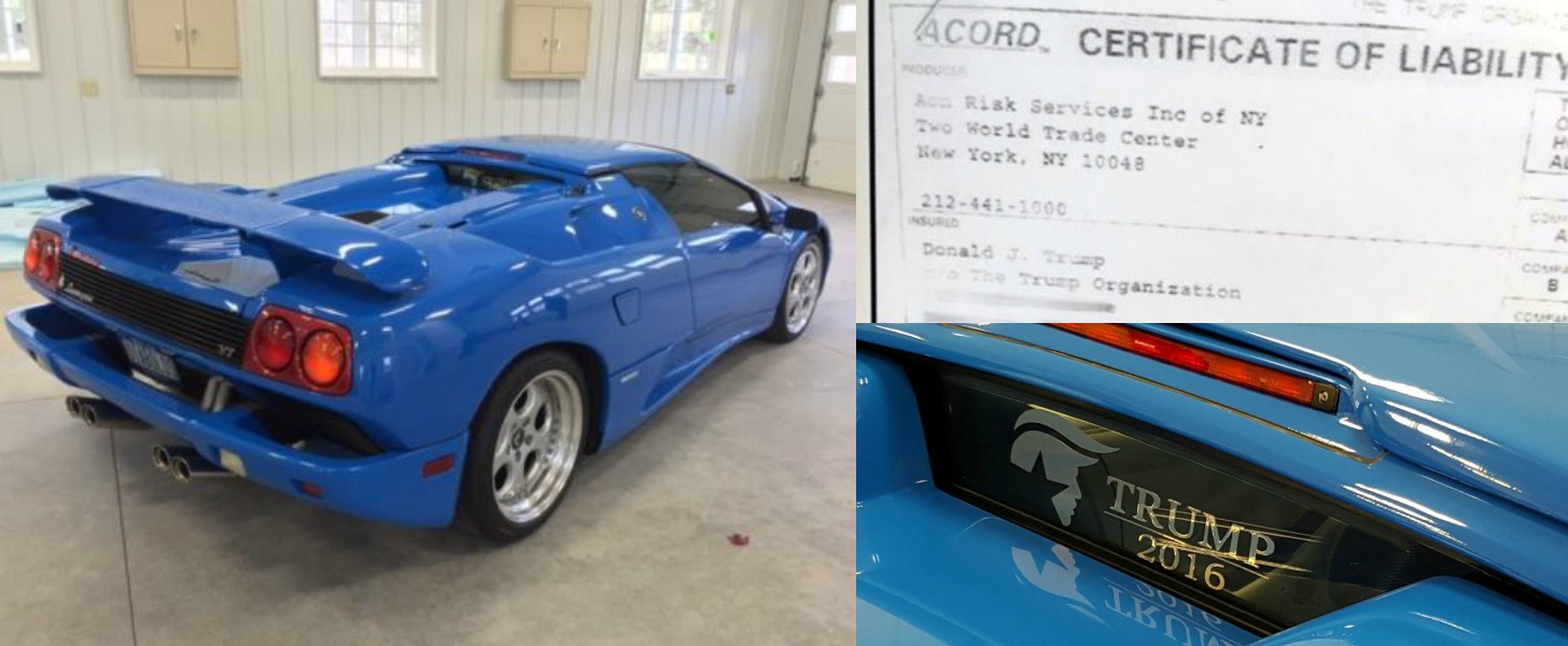 Donald Trump's Lamborghini Diablo Sells For $460,000 On eBay - autoevolution