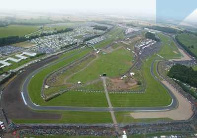 View on the Donington Park circuit