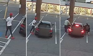Don’t Do This: Woman Jumps Into Passenger Seat With Car Thief to Save Dog