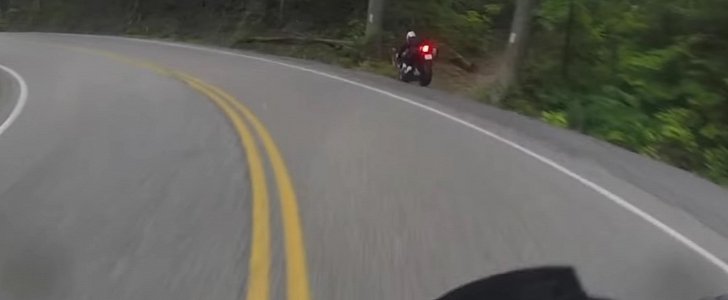 Tired rider hits the ground