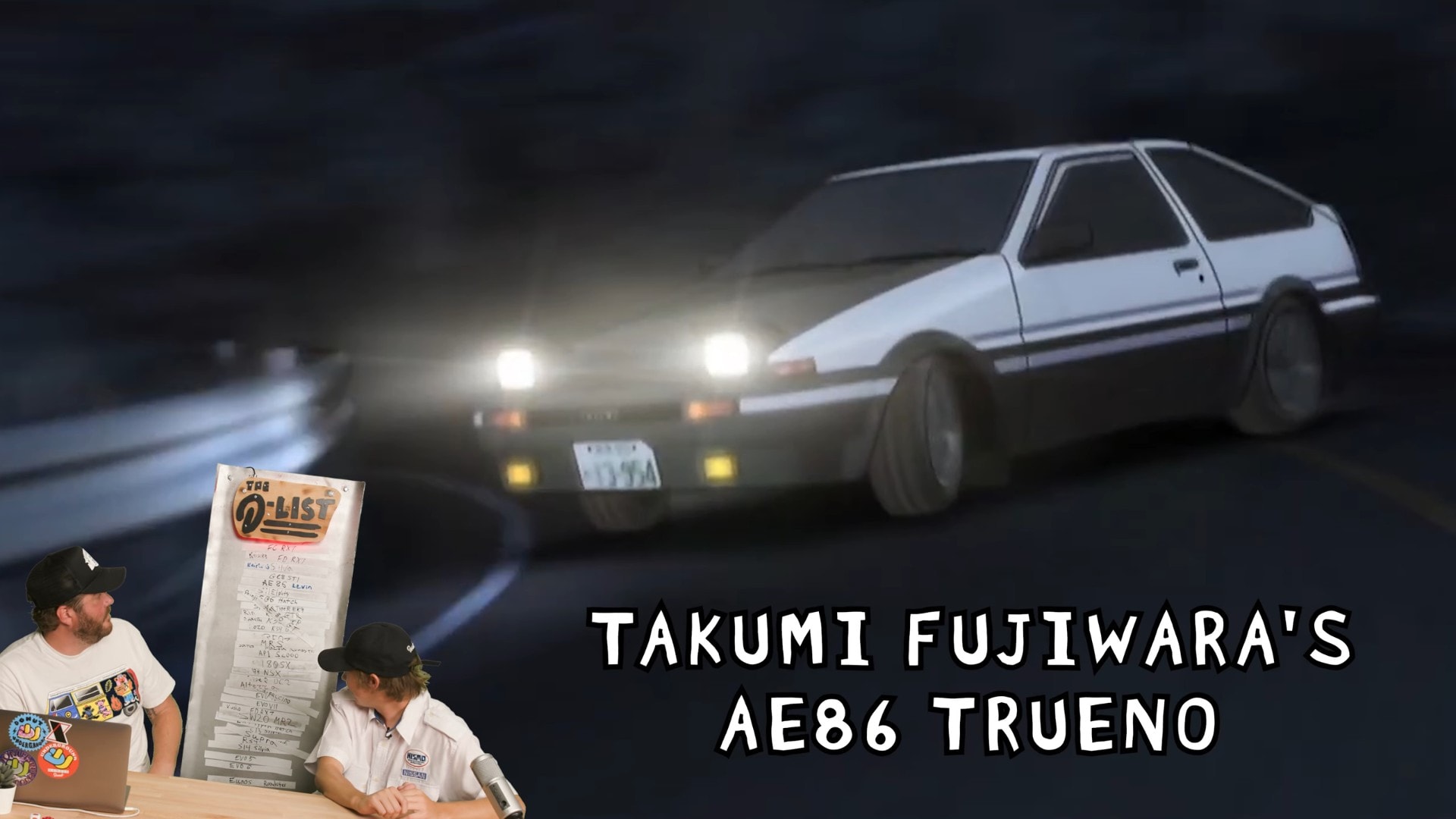 takumi fujiwara  Initial d Anime Initials