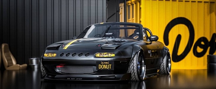 Donut's Money Pit Miata Goes Widebody in Awesome Digital Makeover