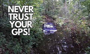 DoorDash Driver Uses GPS to Deliver Dunkin Donuts, Ends Up in the Woods, Stuck in a Pond