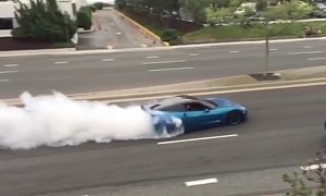 Douchebag Corvette Owner Does Highway Donuts and Burnouts, Footage Gets Him Busted