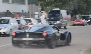 UPDATED: Douchebag LaFerrari Driver Drifts on Public Road in Italy