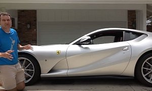Doug DeMuro Kneels in Front of Ferrari 812 Superfast, Then Gives It a Spanking