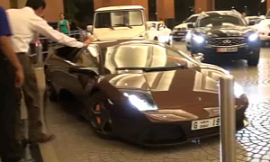Downtown Brown Lamborghini Murcielago in Dubai