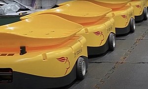 Dozens of Four-Wheeled Autonomous Robots Are Sorting Mail in Greece