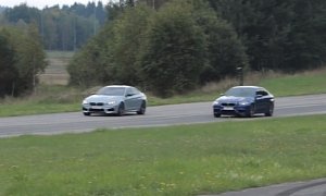 Drag Race: BMW M6 Gran Coupe versus Tuned BMW F10 M5