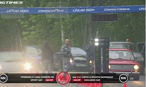 Drag Race: Lada vs Porsche 911 vs Nissan GT-R