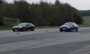 Drag Race: Tuned BMW F10 M5 Versus Ferrari FF