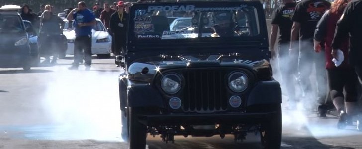 Drag Racing Jeep Aims for 1/4-Mile Record with Ford Small Block and 88mm  Turbo - autoevolution