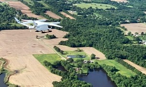 Dragonfly-Like Electric Aircraft Completes a Flight Between Two Amazon Facilities