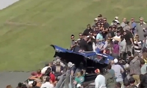 Dragster’s Bodywork Blows Off, Flies Into Crowd