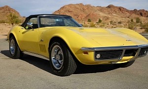Dressed to Impress: 1969 Corvette Convertible Flexes Stunning Daytona Yellow Glamor