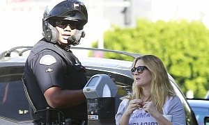 Drew Barrymore Got a Ticket after Yoga Class, Played It Cool