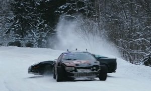 Drift Battles in the Russian Winter Will Lead to a White Crash
