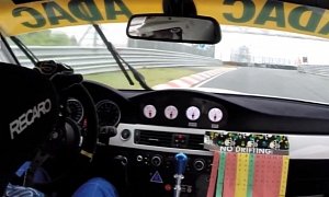 Drifting a BMW E92 M3 GT4 on the Nurburgring by Accident