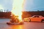 Drifting Around a Burning Christmas Tree Is as Ridiculous as It Sounds