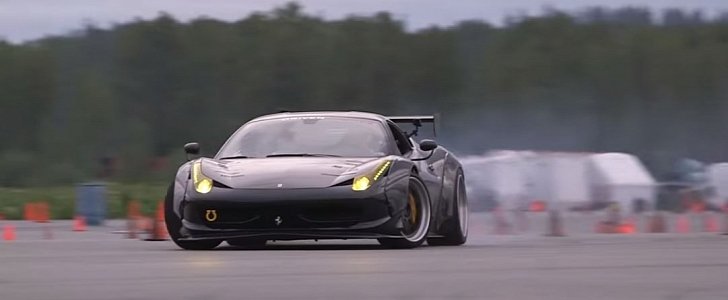 Drifting Ferrari 458