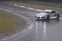 Drifting Porsche Cayman GT4 Spins on Soaking Wet Nurburgring, a Driving Lesson