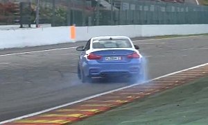 Drifting the BMW M4 on Spa-Francorchamps