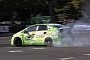 Drifting Toyota Prius Puts Up a Show at Tokyo Auto Salon 2015