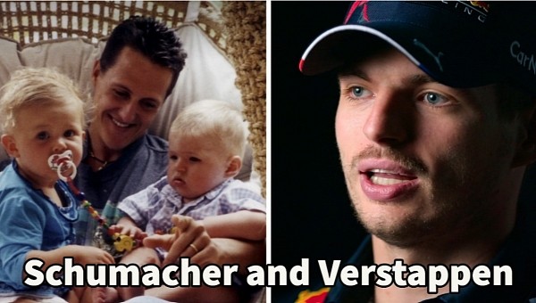 Max Verstappen and Michaeel Schumacher