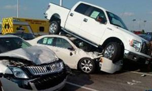 Driver Destroys Dealership Lot in Ford F-150 Testdrive