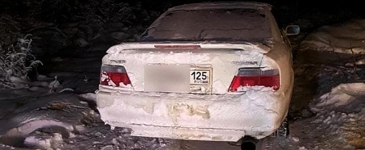 The car's radiator was damaged and the two ended up stranded in the middle of nowhere