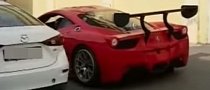 Driver Loses Door on Ferrari in Most Stupid Accident
