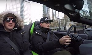 Driving a Lamborghini Huracan Spyder Topless in Vancouver Winter Feels like Hell