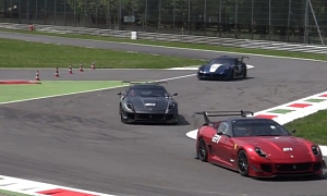 Driving Footage of the Ferrari 599XX Evolution at Monza