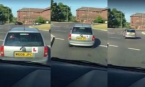 Driving Student Has Massive Trouble Figuring Out How Roundabouts Work