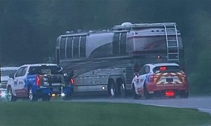 Driving Your Prevost RV Onto the Race Track Is a Bad Way to End a Vacation