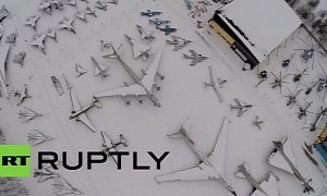 Drone View of Russia’s Central Air Force Museum Is Impressive
