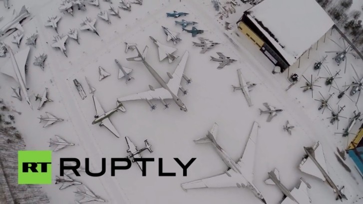 Drone Video of Russia’s Central Air Force Museum Is Impressive
